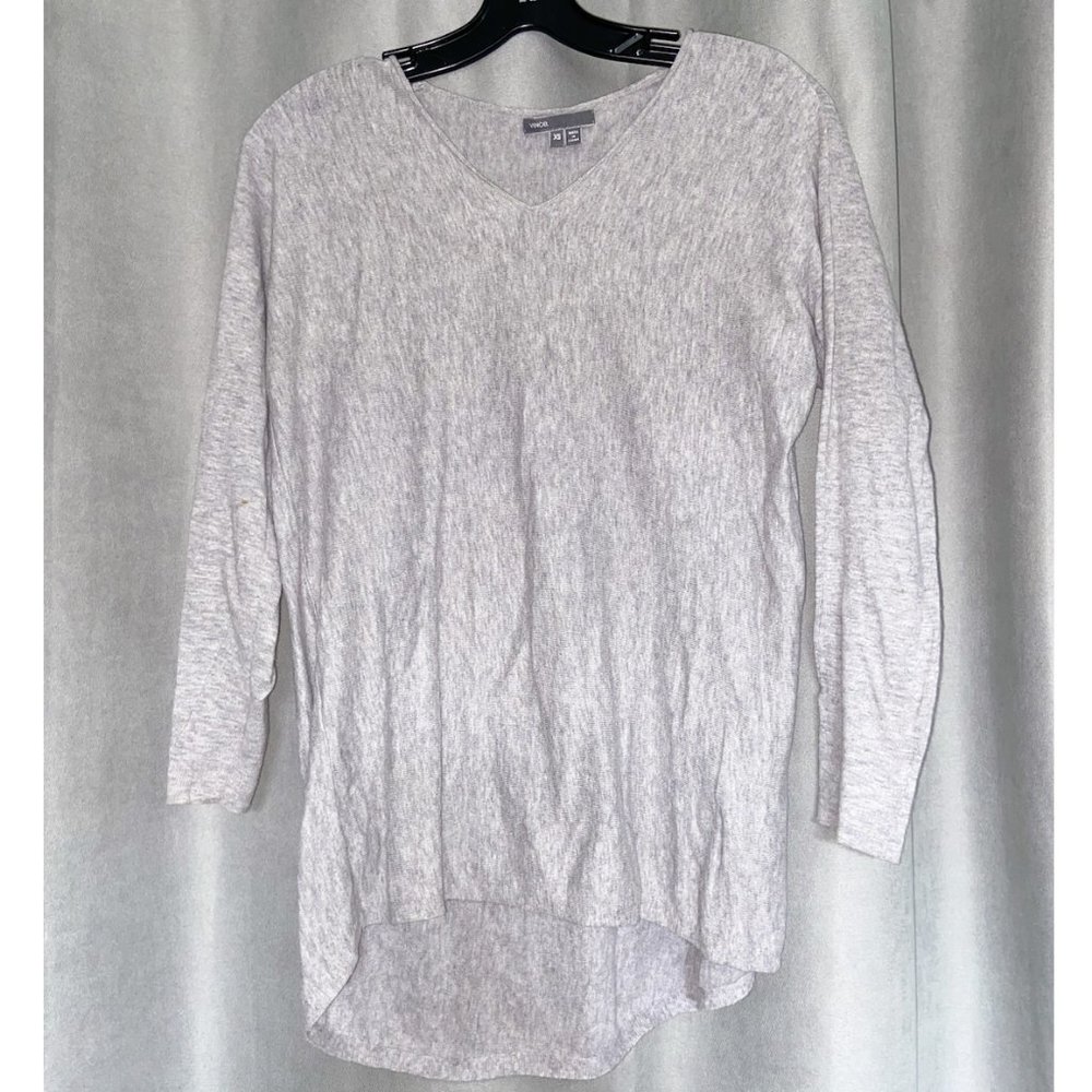 Vince Gray Long Sleeve Sweater